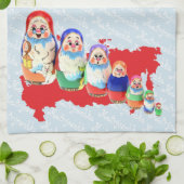 Russland - Rusland Babuschka Geschirrtücher Theedoek (Gevouwen)