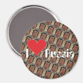 Russland - Rusland Babuschka - Matrjoschka Magnet (Voorkant / Achterkant)