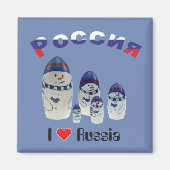 Russland - Rusland Babuschka - Matrjoschka Magnet (Voorkant)