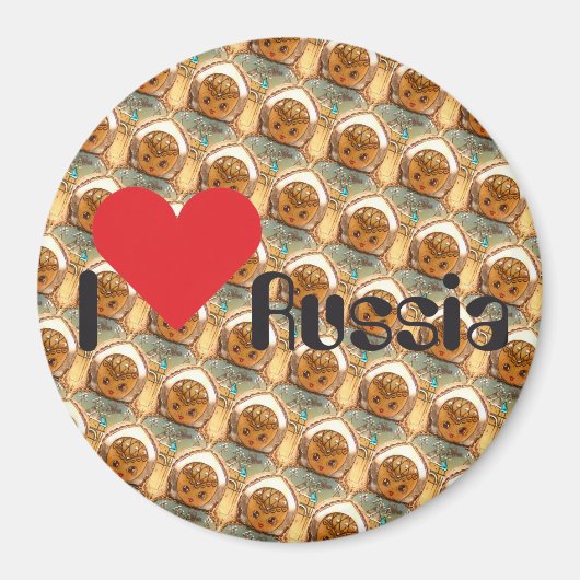 Russland - Rusland Babuschka - Matrjoschka Magnet (Voorkant)