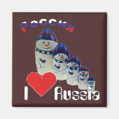 Russland - Rusland Babuschka - Matrjoschka Magnet (Voorkant)