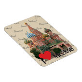 Russland - Rusland Moskau Magnet Magneet (Rechterzijde)