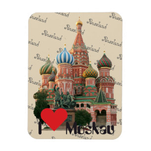 Russland - Rusland Moskau Magnet Magneet