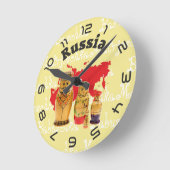 Russland - Russia Babuschka - Matrjoschka Wanduhr Ronde Klok (Hoek)