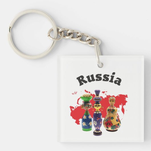 Russland - Russia Babuschka  Schlüsselanhänger Sleutelhanger (voorkant)