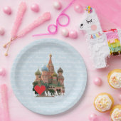 Russland - Russia Moskau Teller Papieren Bordje (Feest)