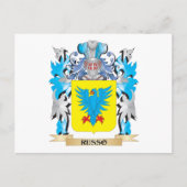 Russo Coat of Arms - Familiekust Briefkaart (Voorkant)