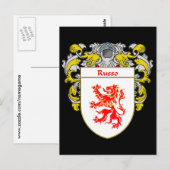 Russo Coat of Arms (Geleid) Briefkaart (Voorkant / Achterkant)