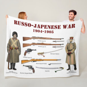 RUSSO-JAPENESE OORLOG FLEECE DEKEN