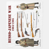 RUSSO-JAPENESE OORLOG FLEECE DEKEN (Voorkant)