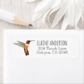 Russus Hummingbird return address Label (Insitu)