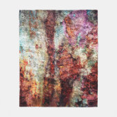 Rust, abstract gekleurd fleece deken (Voorkant)