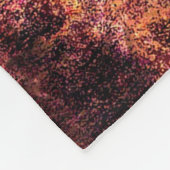 Rust, abstract gekleurd fleece deken (Hoek)
