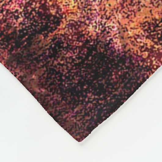Rust, abstract gekleurd fleece deken (Hoek)