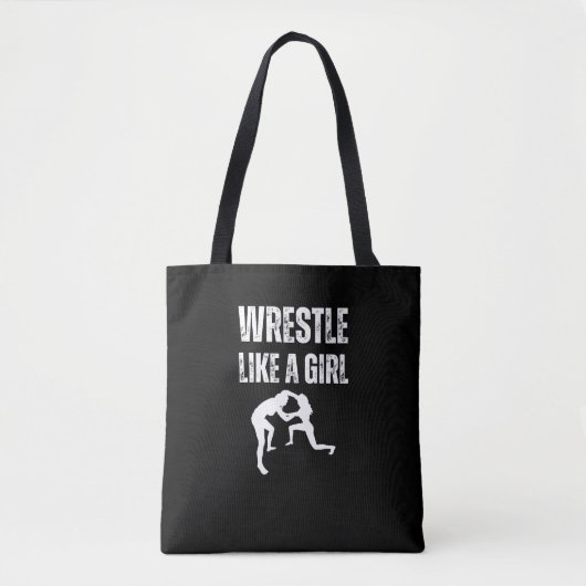 Rust als een meisje, vecht als een meisje tote bag (Voorkant)