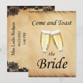 Rust and Lace Bachelorette Party Kaart (Voorkant / Achterkant)