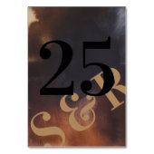 Rust Art Big Monogram Modern Bold Simple Wedding Kaart (Voorkant)