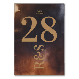 Rust Art Big Monogram Modern Bold Simple Wedding Kaart