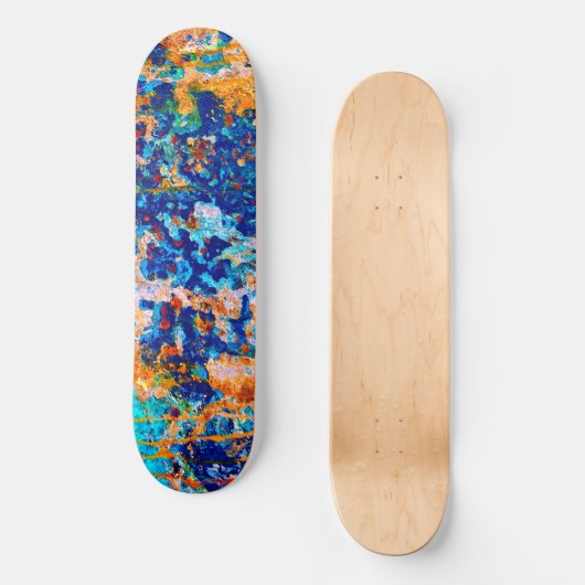 Rust Art Cool Fun Unique Persoonlijk Skateboard (Voorkant)