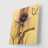 Rust Art - uniek, cool Vierkante Klok (Hoek)