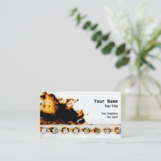Rust Art - uniek, cool Visitekaartje (Staand voorkant)