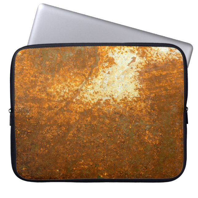 Rust backaardse abstract, oud, antiek, b laptop sleeve (Voorkant)