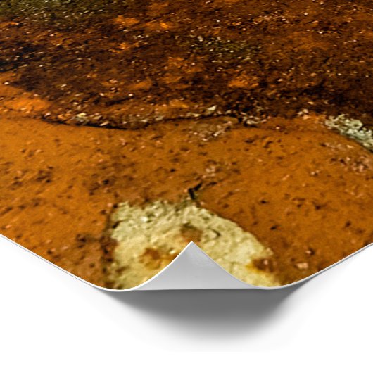 Rust backaardse abstract, oud, antiek, b poster (Hoek)