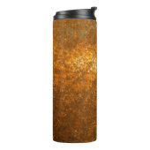 Rust backaardse abstract, oud, antiek, b thermosbeker (Gedraaid links)