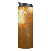 Rust backaardse abstract, oud, antiek, b thermosbeker (Geroteerd rechts)