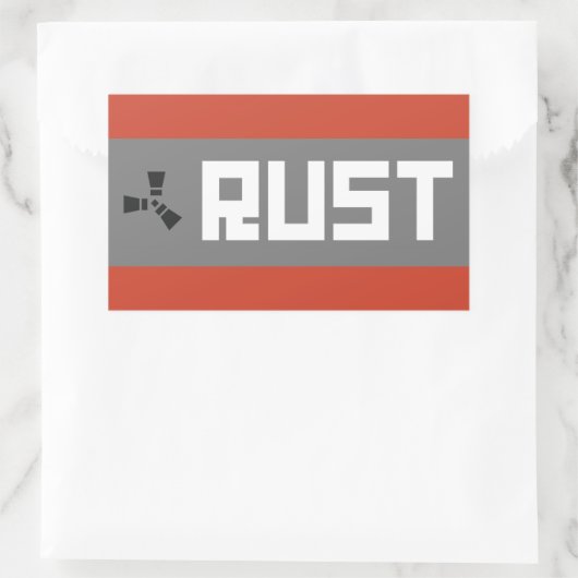 RUST Banner BGWG Rechthoekige Sticker (Tas)