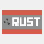 RUST Banner BGWG Rechthoekige Sticker (Voorkant)