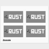 RUST Banner BGWG Rechthoekige Sticker (Vel)