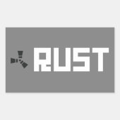 RUST Banner BGWG Rechthoekige Sticker (Voorkant)