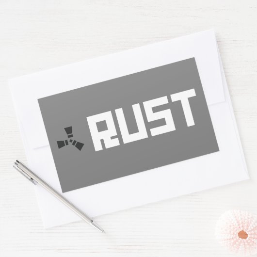 RUST Banner BGWG Rechthoekige Sticker (Envelop)