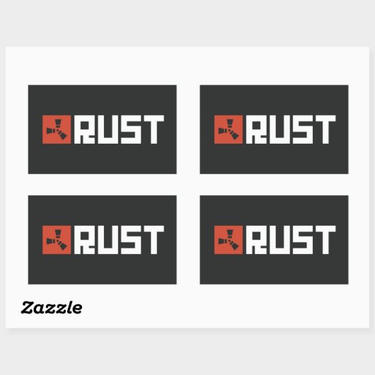 RUST Banner BRWB Rechthoekige Sticker (Vel)