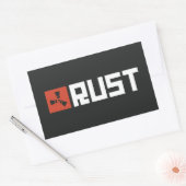 RUST Banner BRWB Rechthoekige Sticker (Envelop)