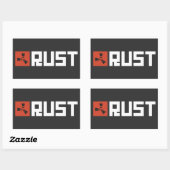 RUST Banner BRWC Rechthoekige Sticker (Vel)