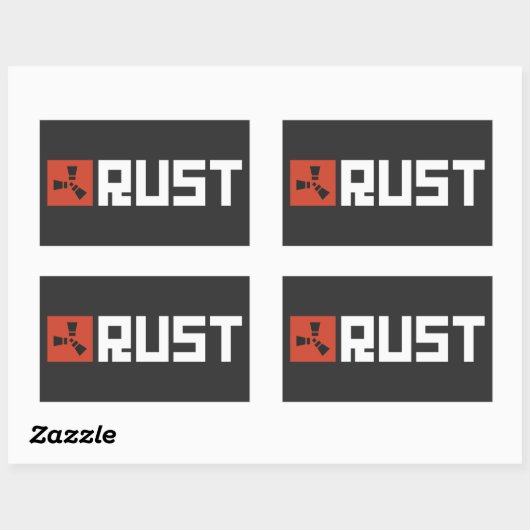 RUST Banner BRWC Rechthoekige Sticker (Vel)