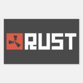 RUST Banner BRWC Rechthoekige Sticker (Voorkant)
