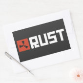 RUST Banner BRWC Rechthoekige Sticker (Envelop)