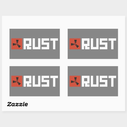 RUST Banner BRWG Rechthoekige Sticker (Vel)