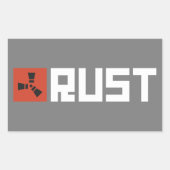 RUST Banner BRWG Rechthoekige Sticker (Voorkant)