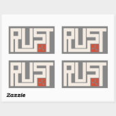 RUST Banner CRWaG Rechthoekige Sticker (Vel)