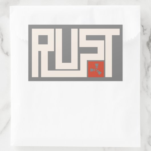 RUST Banner CRWaG Rechthoekige Sticker (Tas)