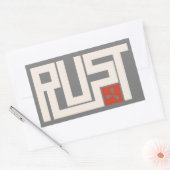 RUST Banner CRWaG Rechthoekige Sticker (Envelop)
