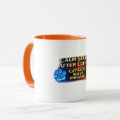 Rust Begint Na Koffie Kat Moeder Mok Cute Kat Lief (Voorkant links)