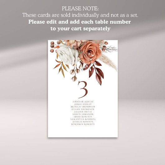 Rust Bloemen Namen Zitting Grafiek Tafel Nummer Ka Bedankkaart