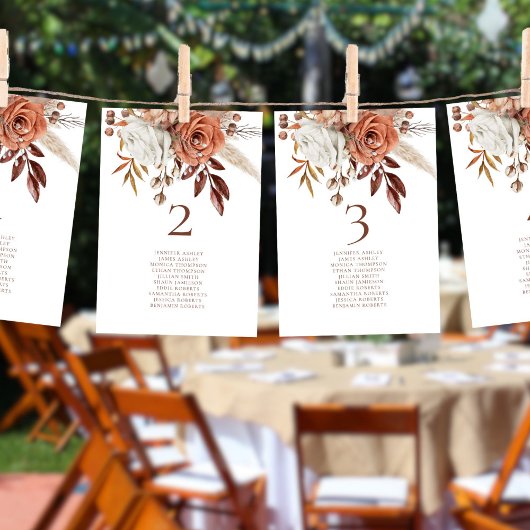 Rust Bloemen Namen Zitting Grafiek Tafel Nummer Ka Bedankkaart