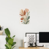 Rust Bloom Serenity IV – Hedendaagse Botanische Ku Poster (Thuiskantoor)