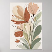 Rust Bloom Serenity IV – Hedendaagse Botanische Ku Poster (Voorkant)